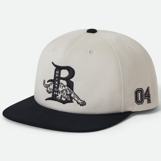 Brixton Predator Snapback Hat (off white/black)