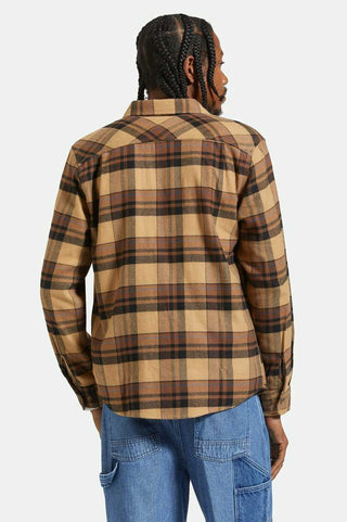 Brixton Bowery L/S Flannel Shirt (Brown/Black)