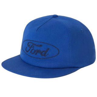 Brixton Ford Number One Snapback Hat (Ford Blue)