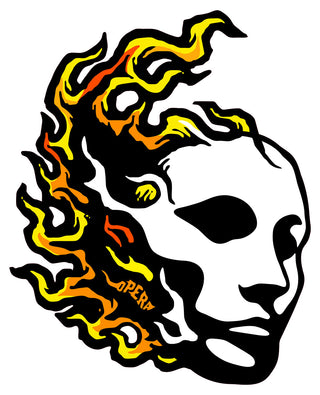 Opera Fire Mask Sticker