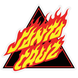 Santa Cruz Flamed Not a Dot Sticker (5”)