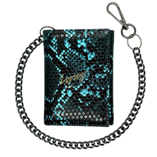 Loosey Snake Skin Chain Gang Wallet (blue)