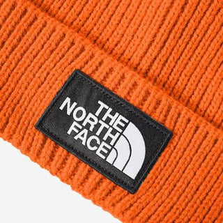 The North Face Logo Box Cuffed Beanie (tnf orange)