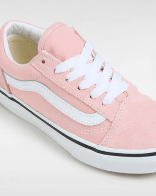 Vans Kids Old Skool Shoes (Powder Pink/True White)