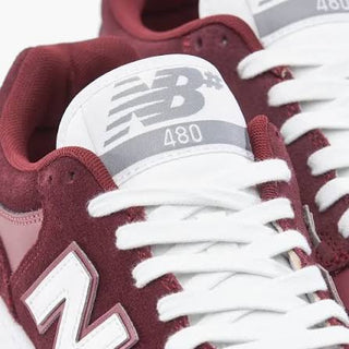 New Balance #480 (Burgundy/ White)