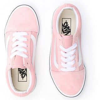 Vans Kids Old Skool Shoes (Powder Pink/True White)