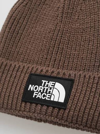 The North Face Logo Box Cuffed Beanie (smokey brown)