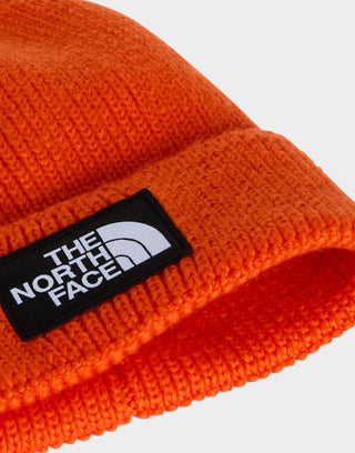 The North Face Logo Box Cuffed Beanie (tnf orange)