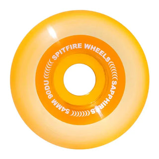 Spitfire Radial Sapphire Wheels Clear/Orange 90D (54mm)