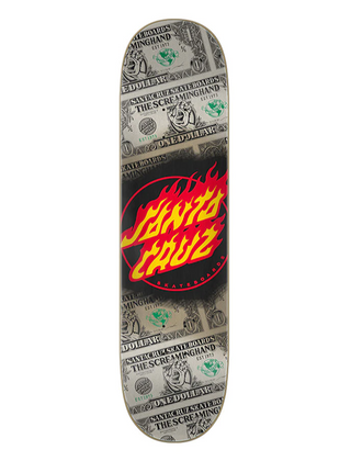 Santa Cruz Dollar Flame Dot Birch Deck (8.0)