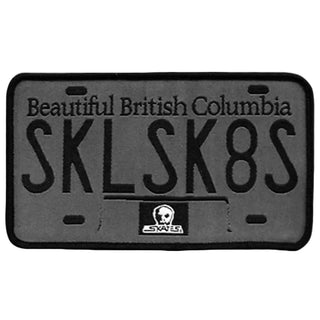 Skull Skates Patch BC License Plate (4”)