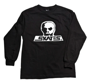 Skull Skates Burbs Logo L/S T-Shirt (Black)