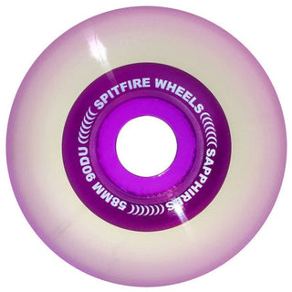 Spitfire Radial Sapphire Wheels Clear/Purple 90D (58mm)