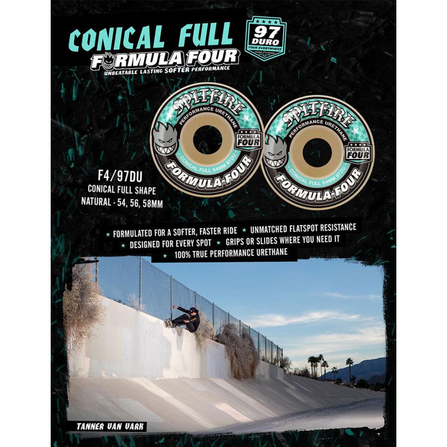 Spitfire Formula Four Conical Full 97D Wheels (54mm) – Shredz