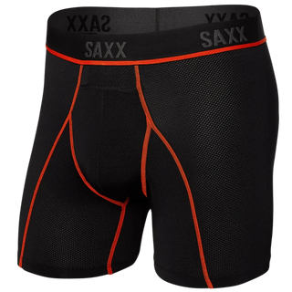 Saxx Kinetic Boxer (Black/Vermillion)