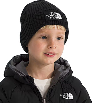 The North Face Kids Logo Box Cuffed Beanie (TNF Black)