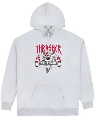 Thrasher X Toy Machine Monster-Gram Hoodie (Ash Grey)