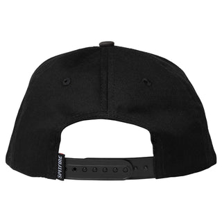 Spitfire Classic 87 Swirl Patch Snapback Hat (Black)