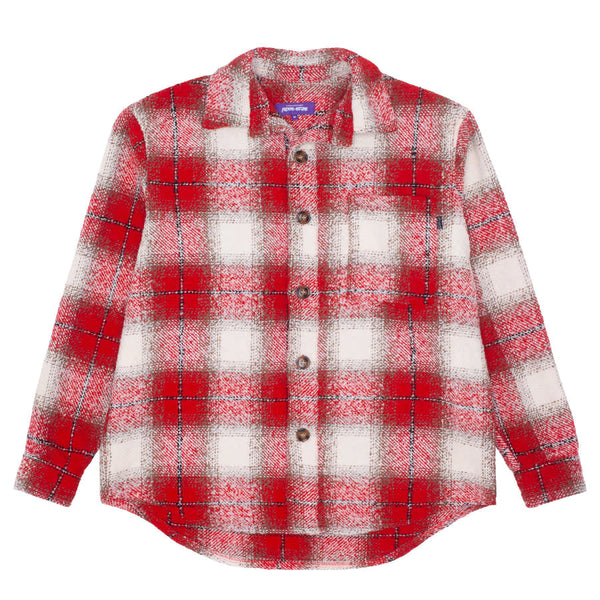 Fucking Awesome Heavy Flannel Overshirt (Red/White) – Shredz