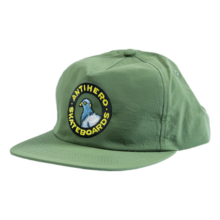 Anti Hero Pigeon Round Snapback Hat (Olive)