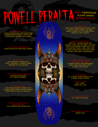 Powell Peralta Andy Anderson Heron 2 Flight Deck Egg Shape (8.7)