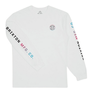 Brixton Crest Long Sleeve (White)