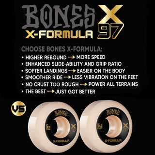 Bones X Formula V5 Sidecut Wheels 97A (52mm)