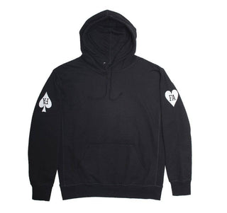 Fucking Awesome Hearts Hoodie Black Front