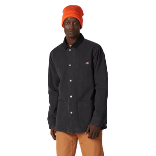Dickies Duck Canvas Lined Chore Jacket (Stone Black)