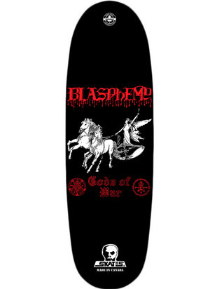 Skull Skates Blasphemy Gods Of War Football Deck (10.32.5) WARPED