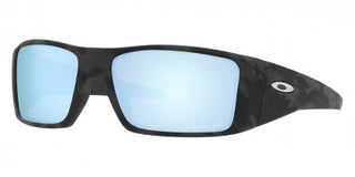 Oakley Heliostat Sunglasses Matte Black Camo w/ Prizm Deep Water Polarized