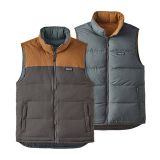 Patagonia Bivy Down Vest Forge Grey: Bear Brown Online Canada