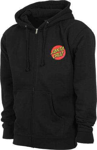 santa-cruz-classic-dot-zip-hoodie-black-front